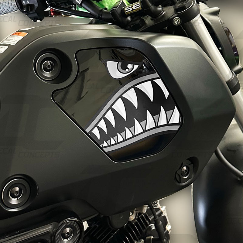 Shark Mouth Side Body Fairing Accent Decal Graphic Kit For Honda Grom (2022+)