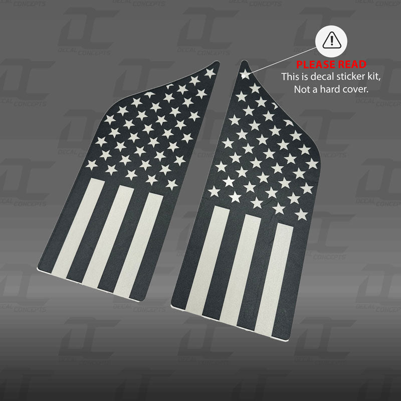 American Flag Rear Bedside Accent Decal Kit For Ford F150 (2015-2020)