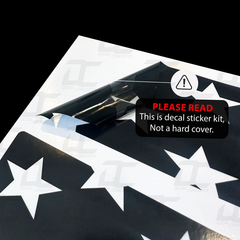 American Flag Grill - Grille Accent Decal Kit For Ford F250 / F350 (2011-2016)