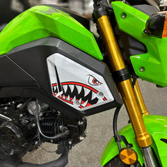 Shark Mouth Side Body Fairing Accent Decal Graphic Kit For Honda Grom (2017-2020)