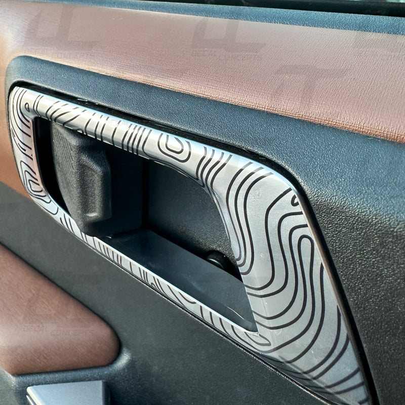 Topographic Door Handle Accent Decal Kit For Ford Bronco (2021+)