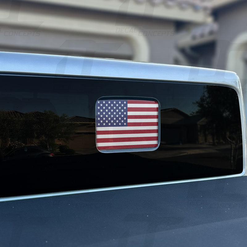 American Flag Standard Rear Window Printed Accent Decal For Jeep Gladiator (2020-2025)