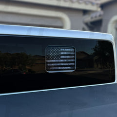 American Flag Distressed Rear Window Printed Accent Decal For Jeep Gladiator (2020-2024)