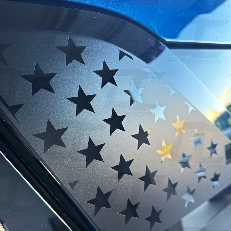 American Flag Rear Corner Molding Accent Decal Kit For Ford Bronco Sport (2021+)