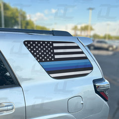 American Flag Retro Stripe Rear Side Window Accent Decal Kit For Toyota 4Runner (2010-2024)