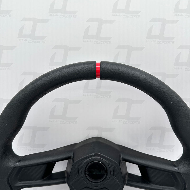 Steering Wheel Red Stripe Accent Decal Inlay Kit For Can-Am Maverick X3