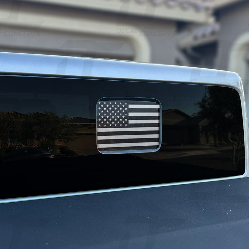 American Flag Standard Rear Window Printed Accent Decal For Jeep Gladiator (2020-2025)