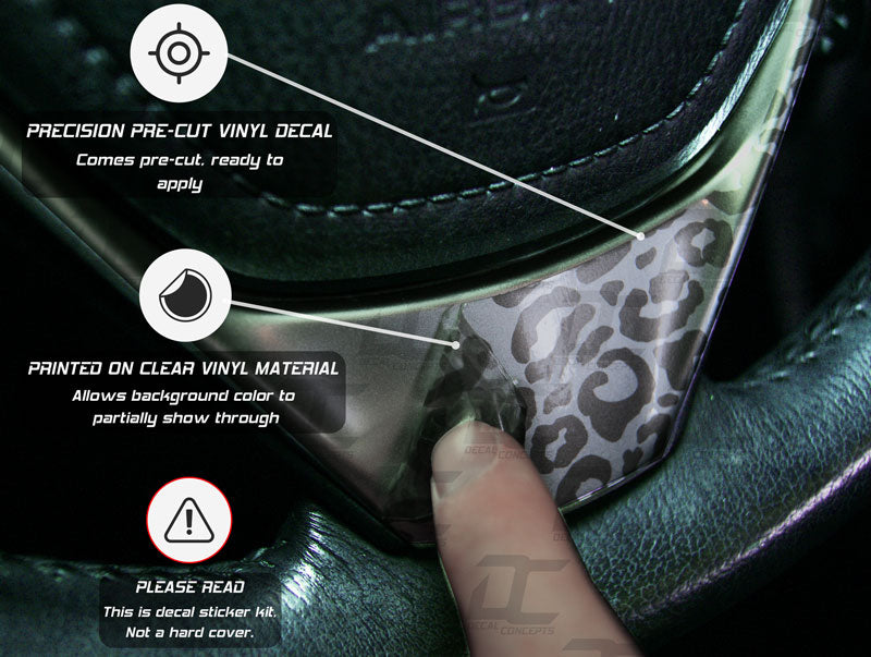 Clear Pattern Shifter Knob/Trim Accent Decal Kit For Toyota Corolla (2014-2018)