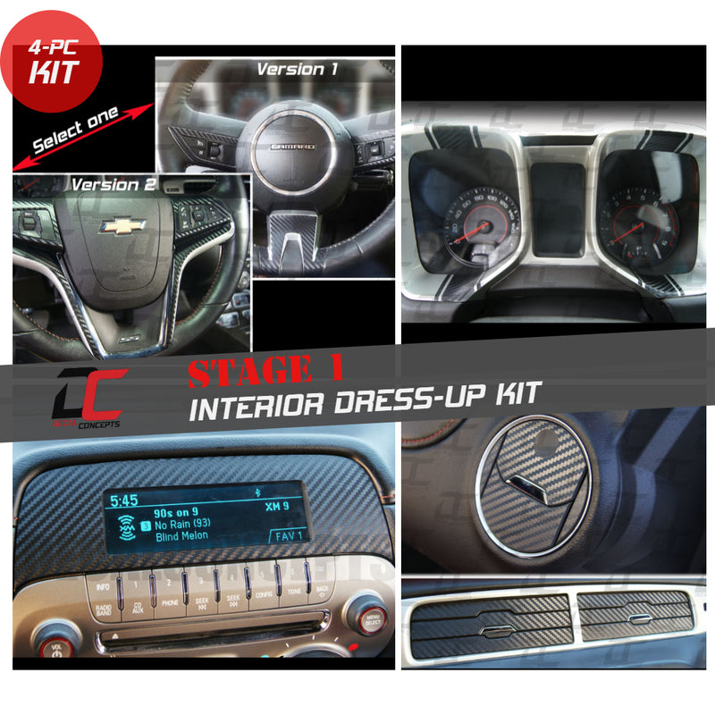 Stage 1 Interior Decal Dress Up Kit For Chevy Camaro (2010-2015)