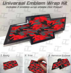 Universal Emblem Overlay Wrap For Chevy Silverado/Tahoe/Camaro/etc