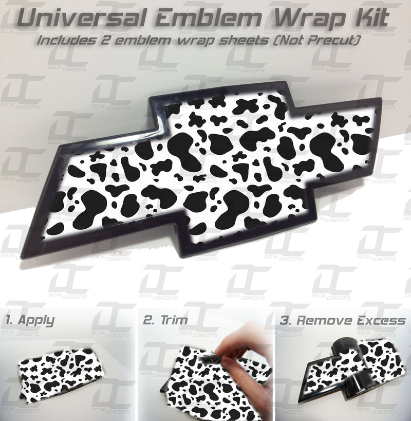 Universal Emblem Overlay Wrap For Chevy Silverado/Tahoe/Camaro/etc