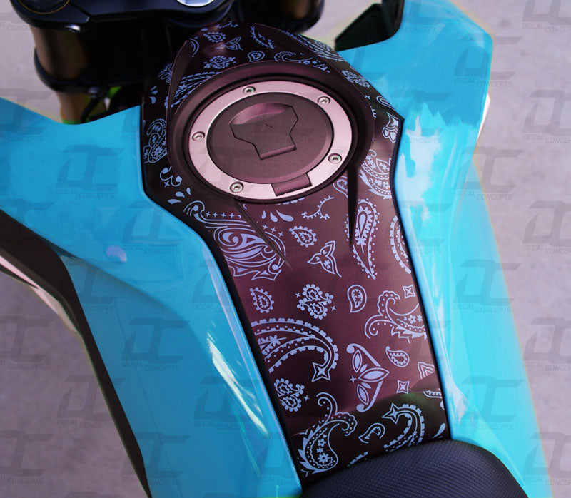 Paisley Pattern Gas Tank Accent Decal Graphic Kit For Honda Grom (2017-2020)