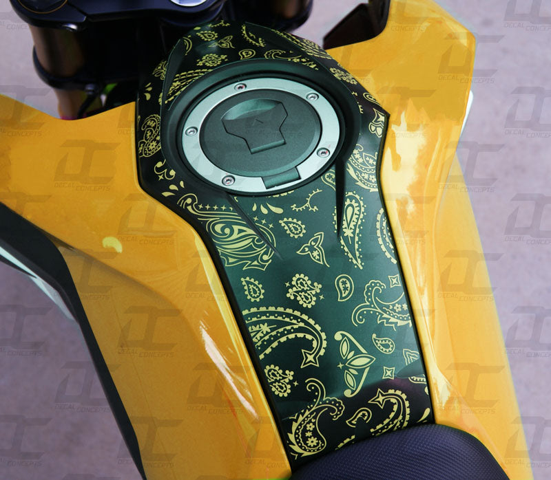 Paisley Pattern Gas Tank Accent Decal Graphic Kit For Honda Grom (2017-2020)