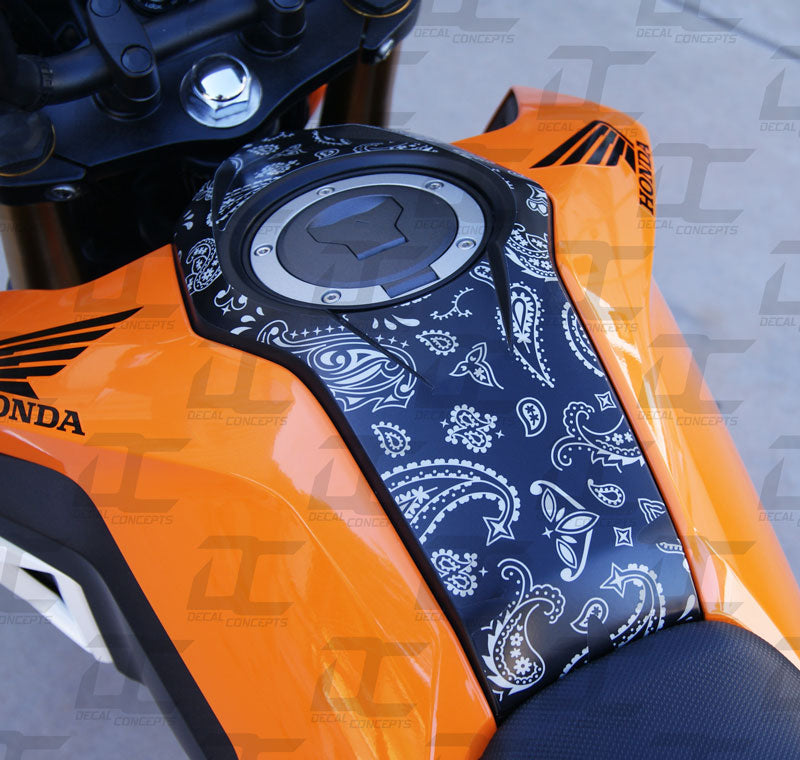 Paisley Pattern Gas Tank Accent Decal Graphic Kit For Honda Grom (2017-2020)