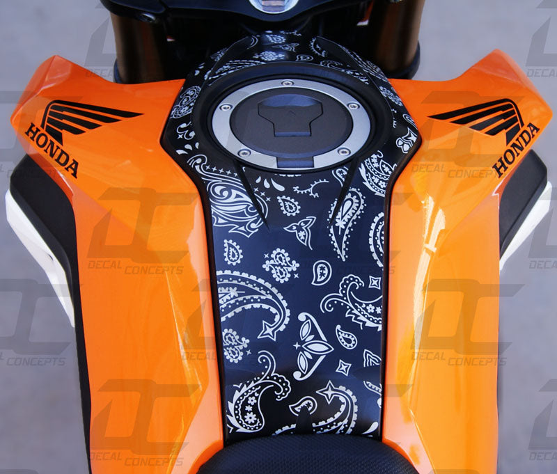 Paisley Pattern Gas Tank Accent Decal Graphic Kit For Honda Grom (2017-2020)