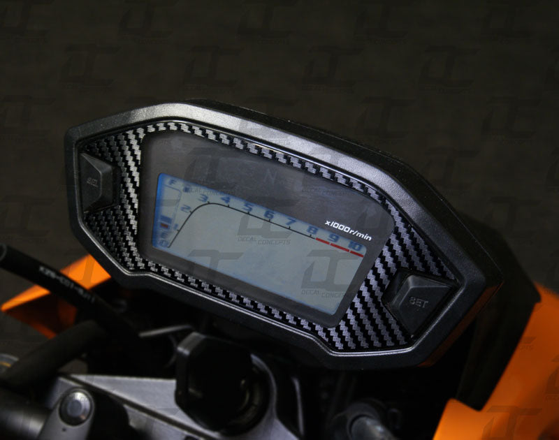 Carbon Fiber Speedo Dash Cluster Accent Decal Kit For Honda Grom (2014-2020)