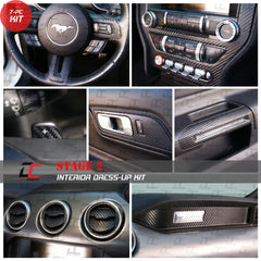 Stage 2 Interior Decal Dress Up Kit For Ford Mustang (2015-2023)