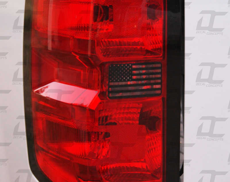 Reverse Light American Flag Accent Decal Kit For Chevy Silverado (2014-2018)