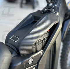 Carbon Fiber Battery Cover Accent Decal Wrap Kit For Surron